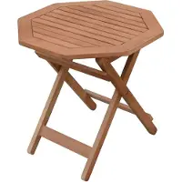 Spetebo Table, carrée, pliante - En eucalyptus - Table d'appoint