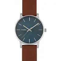 Torii Montre pour homme S41CL.NS classique en bleu marine.