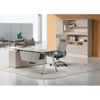 AEA Meubles de bureau robustes Table de bureau élégante Armoire moderne 2pcs Garniture