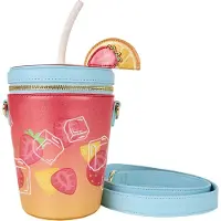 Loungefly Torebka Crossbody z motywem tropikalnego drinka 23x8x17 cm