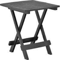 Syfax Table pliable de jardin anthracite 45x43x50 cm plastique