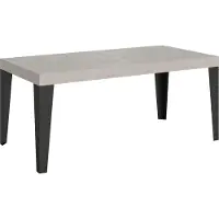 Itamoby Table Extensible 180/284X90 Cm Pieds Anthracite Cachemire Flame