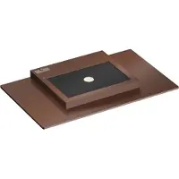 Beneito Faure Applique Murale Led Pla Xl Corten 35 W, Interrupteur Cct 2700 K/3200 K/4000K, Aluminium, Éclairage Vers Le Haut -