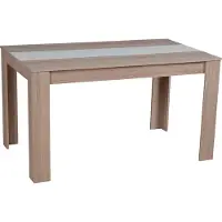 Homestyle4u Table à Manager Table Salle a Manger Table de Cuisine Table en Bois Chêne Blanc Marron
