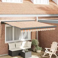 Prolenta Maison Exclusive - Store banne télescopique multicolore 300 x 250 x 165 cm