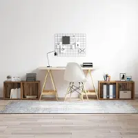 Prolenta Meuble TV exclusif - Ensemble de 4 pièces en bois massif recyclé