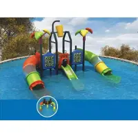 AEA Tour de jeux avec toboggans Activités Maison de jeux Jardin Aire de jeux