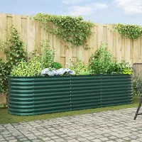 Prolenta Maison Exclusive - Potager surélevé vert 320 x 80 x 81 cm en acier
