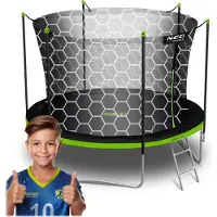 Neo-Sport Trampoline de jardin 6ft/183cm avec filet intérieur et échelle