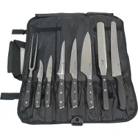 MIKA Trousse à couteaux complète, 9 pièces