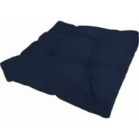 Pokar Coussin de salon Coussin d'assise pour chaise, Couleur:Bleu foncé, Size:Coussin d'assise 40x40