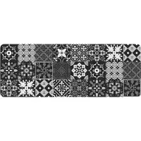 Douceur D`Interieur Tampon en mousse imprimé SALOU, 45 x 120 cm, noir