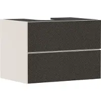 Hansgrohe Xevolos E Meuble sous-lavabo, 2 tiroirs, 1 découpe au centre, 780x550x555mm, pour plan de toilette à poser, 54188660