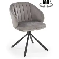 Halmar Chaise K533 gris cendré / noir