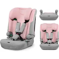 Kinderkraft I-COMFY Siège-auto 3-en-1 i-Size 76-150 cm, 15 mois à 12 ans, R129, EASY GROW, H-GUARD, SPS, 10 positions d'inclinaison, Rose