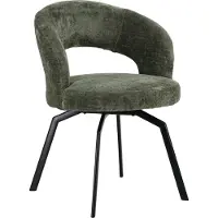 Happy Garden Chaise en chenille verte EHBA