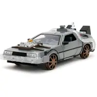 Jada Diecast Model 1/24 DeLorean Z Time Machine z Filmów "Powrót do Przeszłości III"