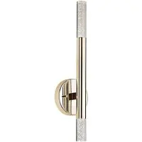 Zuma Line Applique murale LED ONE, or français, 5 W, blanc chaud, 900 lm, cristal, dim. : 45 x 12 x 12 cm, IP20,