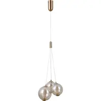ITALUX Lampe suspendue décorative pour le salon or amber bauble shades warm colour LED 12W BUTERO