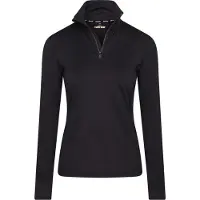 Euro-Star Tyra sweat femme manches longues avec demi-fermeture éclair black, taille:XS