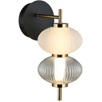 ITALUX Applique décorative pour le salon abat-jour en verre couleur chaude LED 8W TESTA
