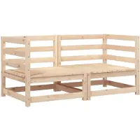 Syfax Canapés d'angle de jardin 2 pcs 70x70x67 cm bois de pin massif