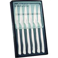 Arcos Set de couteaux Lenden de Mesa 378000 Monobloc monobloc en acier inoxydable, lame 10 cm dans un étui 6 pièces