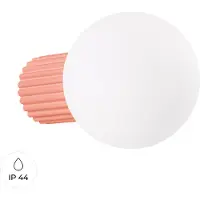 Sollux Applique HALO peach IP44 1xG9 8W aluminium/verre 12x17x12cm