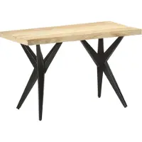 Prolenta Maison Exclusive - Table à manger 120 x 60 x 76 cm en bois massif de manguier