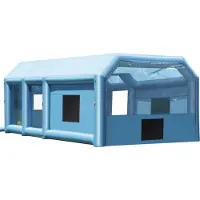 StarTech.com Cabine de peinture gonflable - 8,5 x 4,8 x 3,3 m - Cabine de peinture avec soufflerie 950+ 750 W - Système de filtration d'air - Cabine de peinture automobile pour petits camions et motos