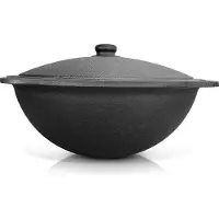 Davr Metall Bouilloire ouzbèke à fond rond - 16 litres, bouilloire traditionnelle