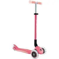 Globber Scooter Elite Glow Lights Rose Enfants
