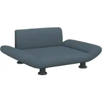 Syfax Lit pour chien gris foncé 70x45x28 cm tissu