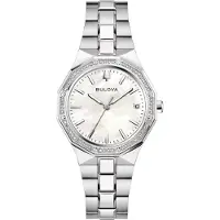 Bulova Juste le temps Collection Argent Octagon - femme