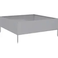 Syfax Lit surélevé de jardin 100x100x41 cm acier inoxydable