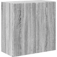 Syfax Meuble TV mural Gris Sonoma 59,5 x 31 x 60 cm Bois d'ingénierie
