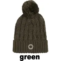 Kingsland KLsemira Bonnet tricoté femme HW/22 Green Black Ink, King19_HW_Gr.:ONE SIZE