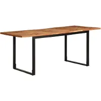 Syfax Table à manger 180x90x75 cm bois massif d'acacia