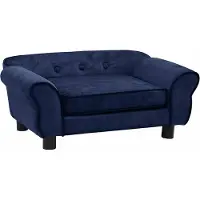 Syfax Canapé pour chien Bleu 72x45x30 cm Peluche