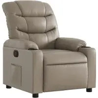 Syfax Fauteuil inclinable Cappuccino Similicuir