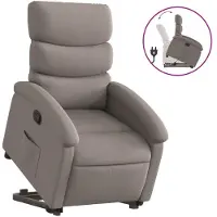 Syfax Fauteuil inclinable taupe tissu