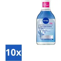 Nivea - Eau micellaire - Sérum enrichi, régénérant - démaquille le maquillage waterproof - 400 ml - Pack avantage - 10 pièces