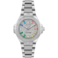 Philipp Plein Montre à affichage analogique 'Royal Prestige' bleu / jaune / vert / argent