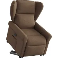 Syfax Fauteuil inclinable Marron Tissu
