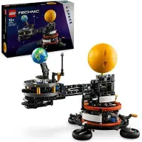 LEGO Technic La Planète Terre et la Lune en Orbite, Jeu de Construction Système Solaire, 526 Pièces, 10+ Ans