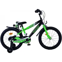 Volare Vélo enfant Sportivo - Garçons - 18 pouces - Vert Noir - Deux freins à main