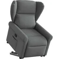 Syfax Fauteuil inclinable Gris foncé Tissu