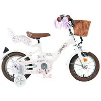 Volare Vélo enfant Blossom - Fille - 12 pouces - Blanc