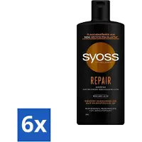 Syoss Repair Shampoo - Shampooing - Recovery - 440 ml - Advantage pack - 6 pieces