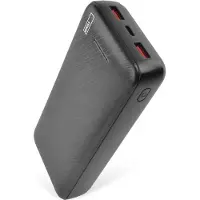 Emos ALPHA Q3 Powerbank 20 000 mAh, avec passthrough, 2 sorties USB-A + 1 sortie USB-C PD20W, 74 Wh, câble inclus, auto on/off, noir , B0572B